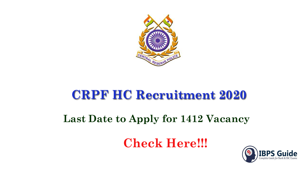 Crpf Hc Recruitment Apply For Vacancies