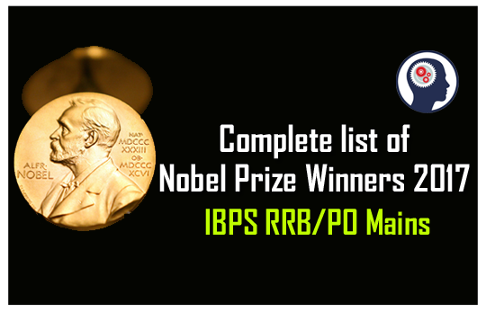 Complete List Of Nobel Prize Winners 2017 | GK Updates