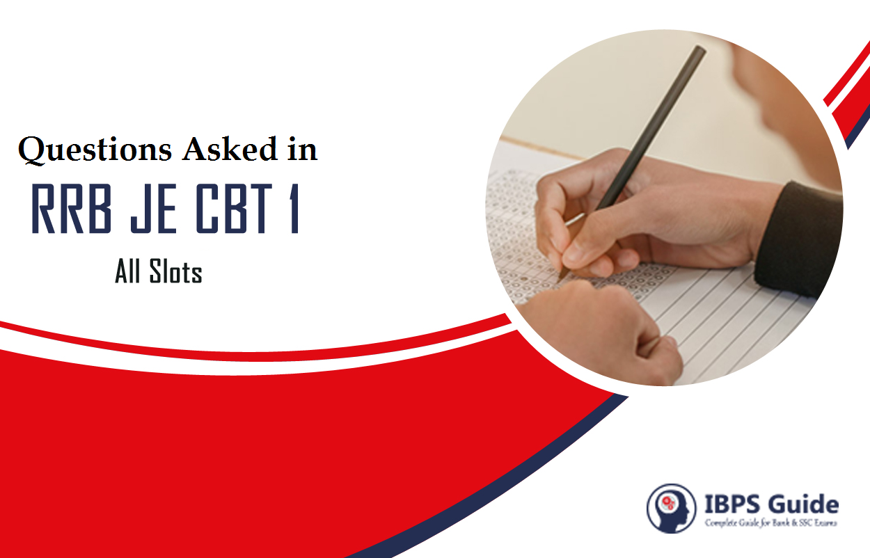 RRB JE CBT 1 Exam 2019 Question And Answers: Download Free PDF Now