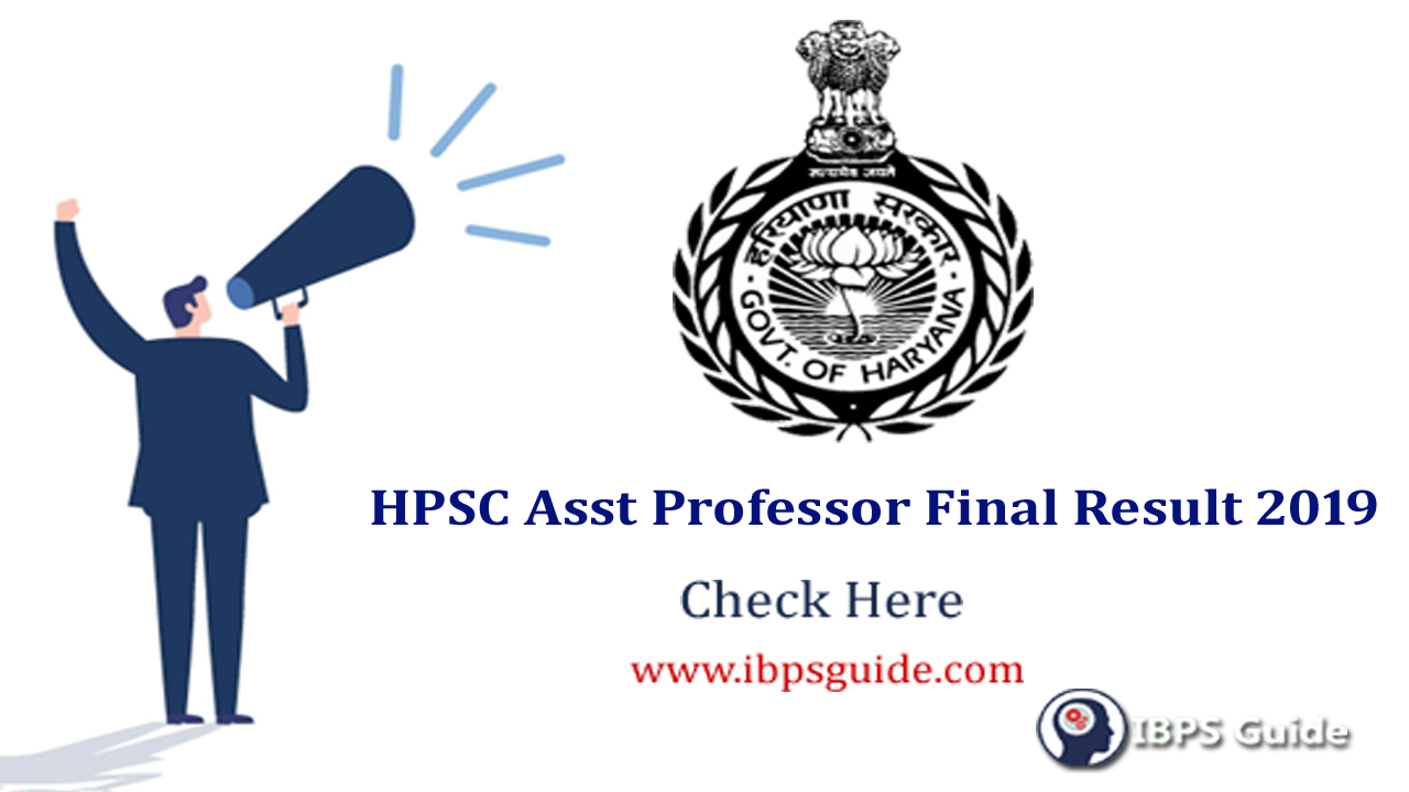 HPSC Assistant Professor Final Result 2019: Subject Wise Result ...