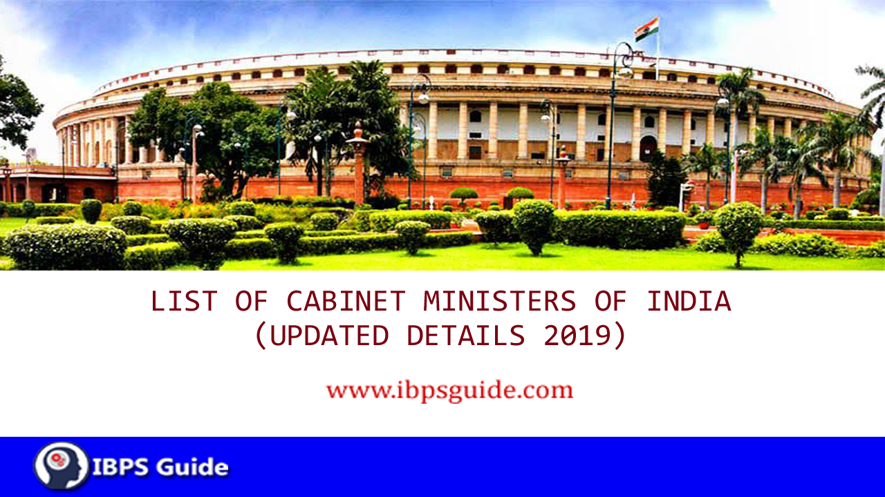 Cabinet Ministers Of India 2019 Pdf Cabinet Minister Of India List