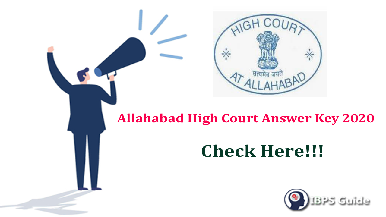 Allahabad High Court Answer Key 2020 Raise Objection before 3rd Feb