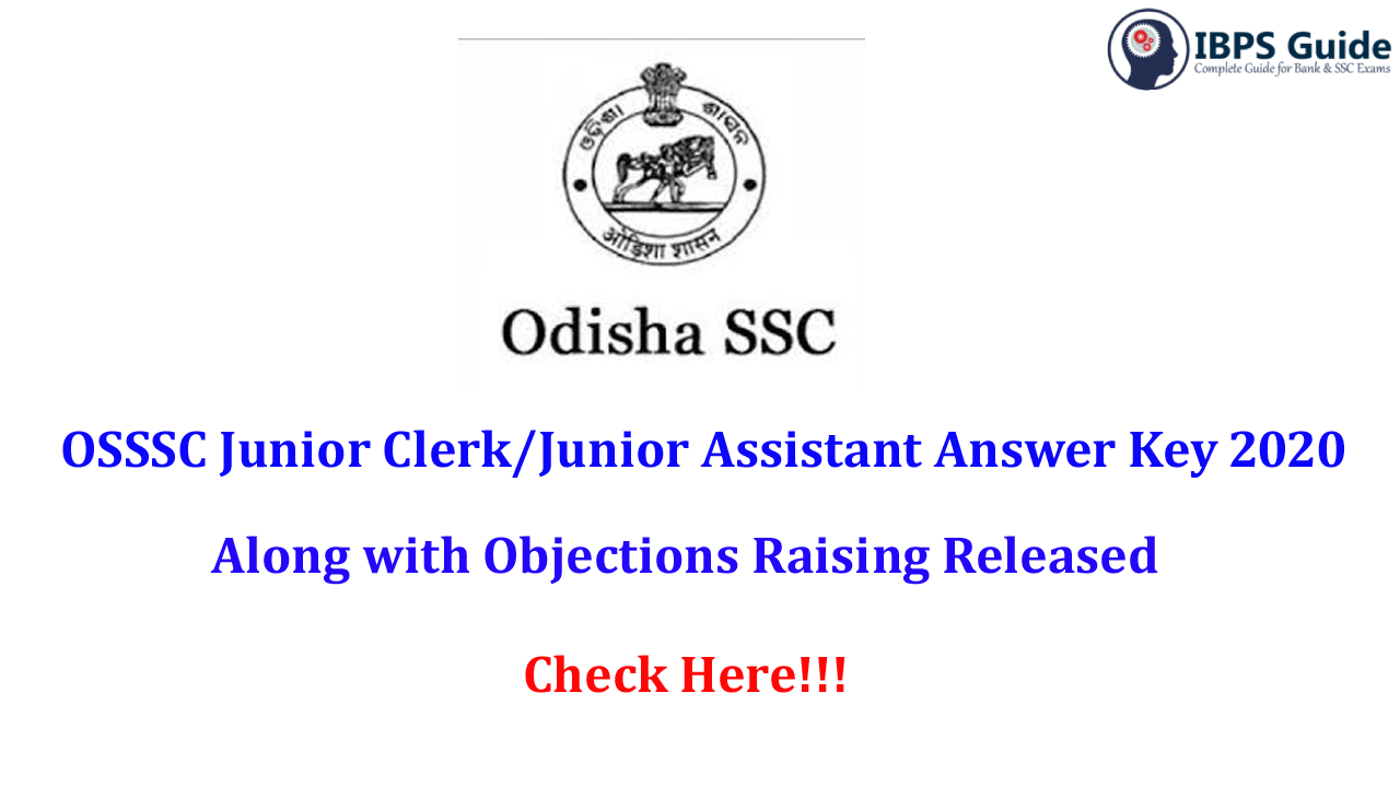 osssc-junior-clerk-answer-key-2020-released-with-objections-raising