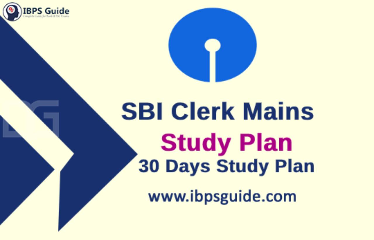 Sbi Clerk Mains Study Plan 2020 