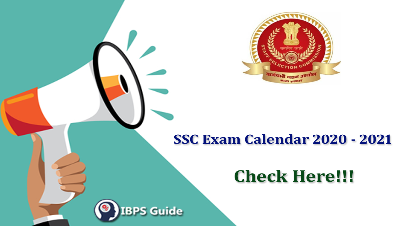 SSC Exam Calendar 2020 - 2021 Released | Revised Exam Schedule | Check Here