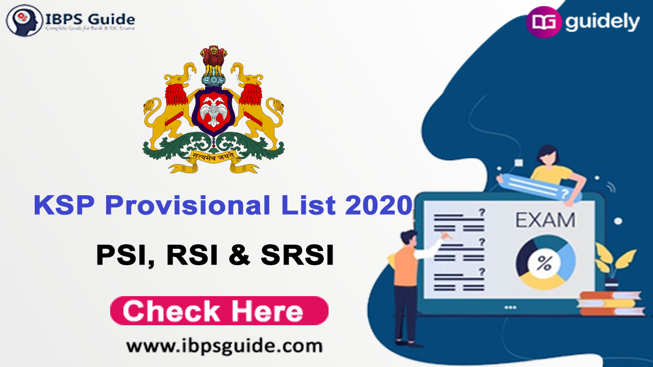 KSP Result 2020 | Karnataka Police PSI RSI & SRSI Final Provisional List