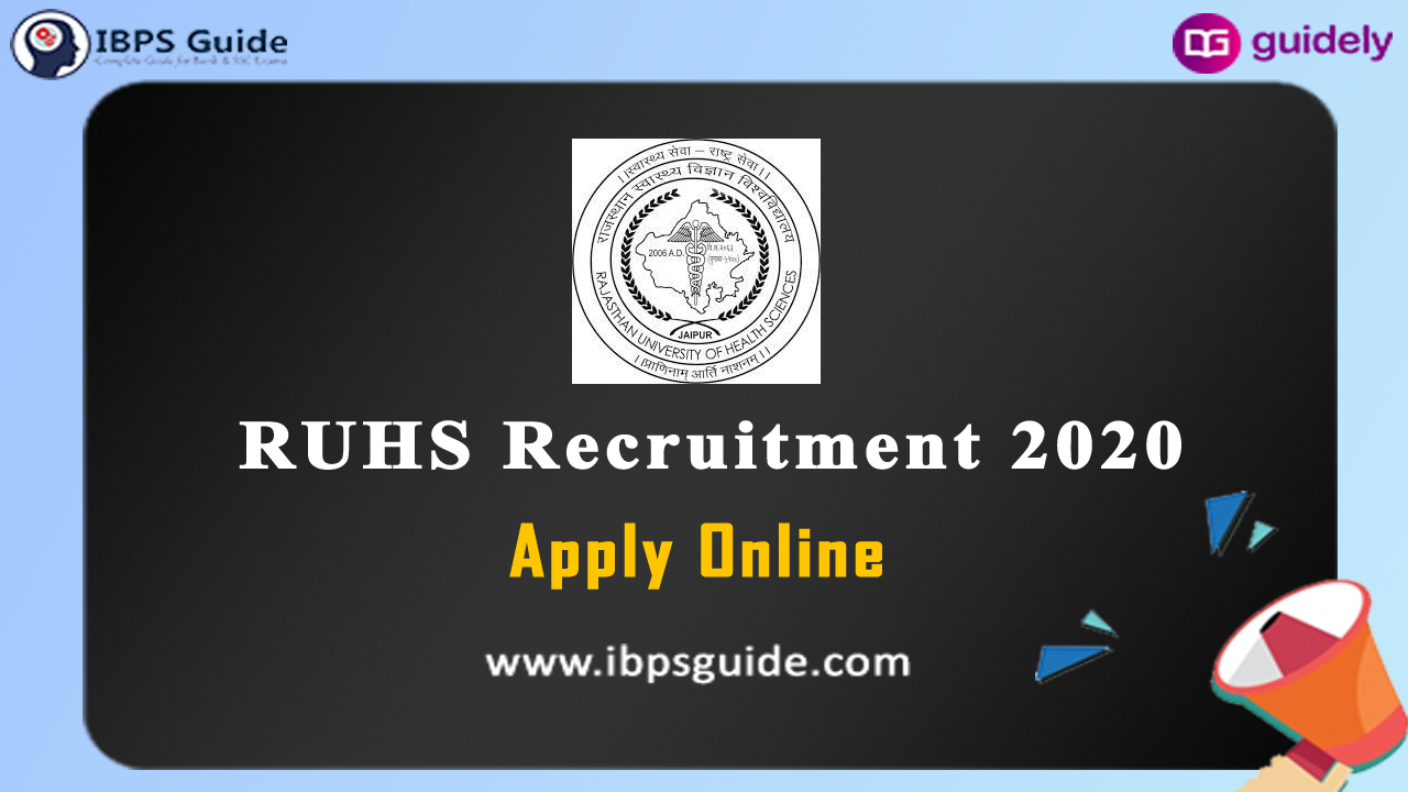 RUHS Recruitment Notification 2020 | Apply Online for 2000 Vacancy