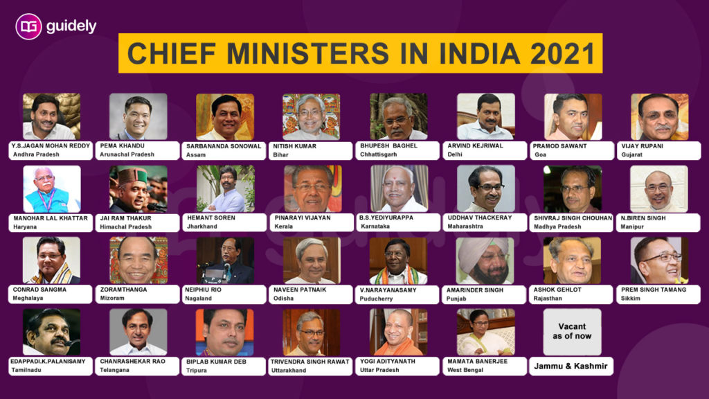List of Current Chief Ministers In India PDF CM of All States