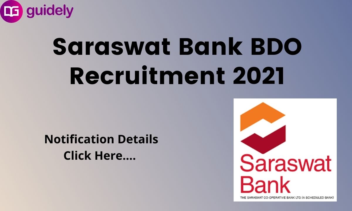 Saraswat Bank Recruitment 2023: Apply Now