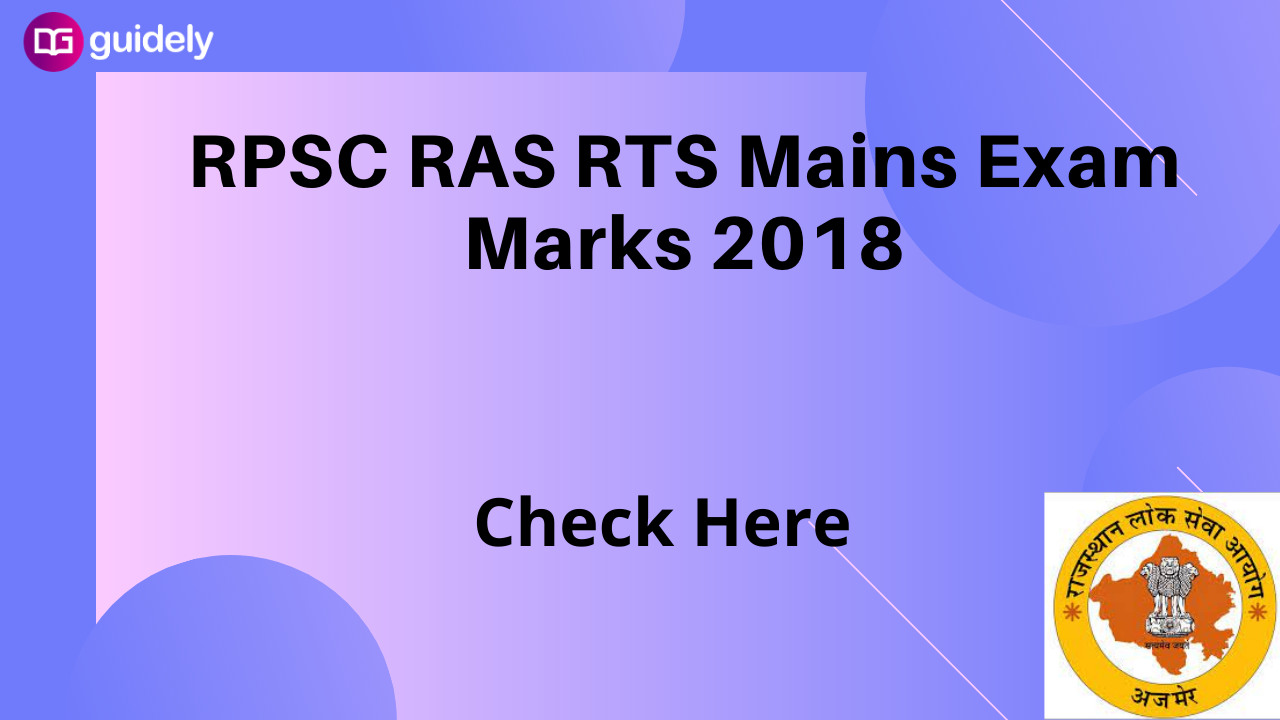 Rpsc Ras Rts Mains Exam Marks 2018 Download Here 7764