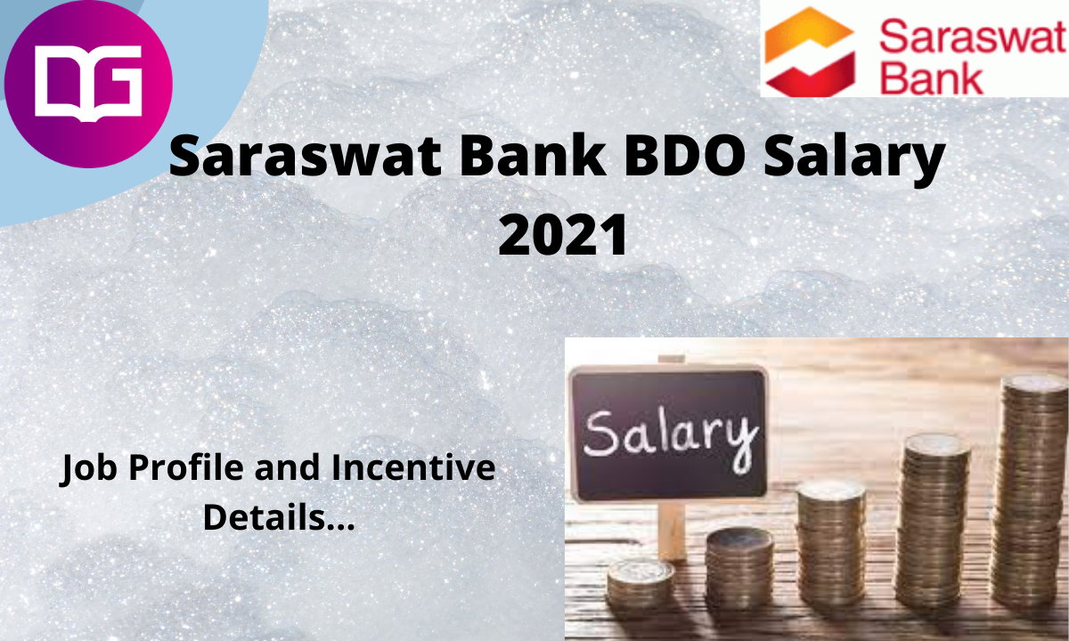 Saraswat Bank BDO Salary 2021 Job Profile And Incentives