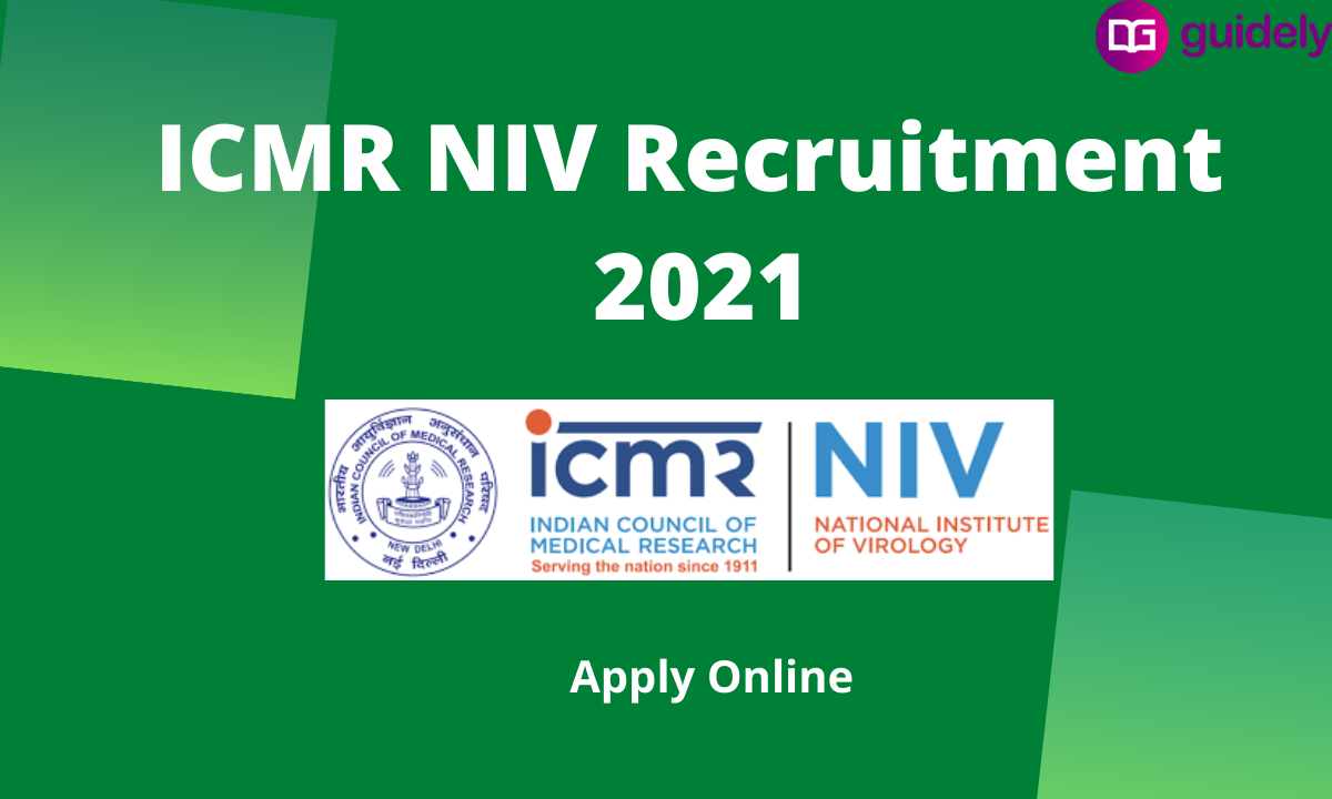 ICMR NIV Recruitment 2021: Apply Online, Notification PDF