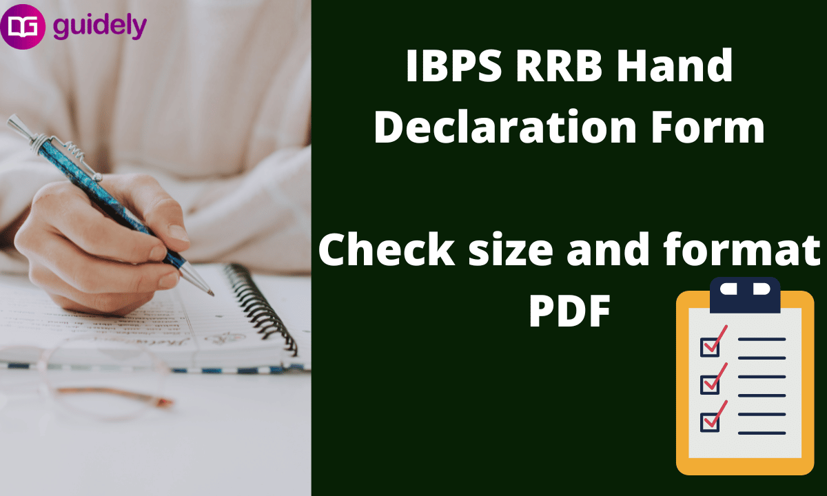 Ibps Rrb Handwritten Declaration 2023 Form Size And Format Pdf 