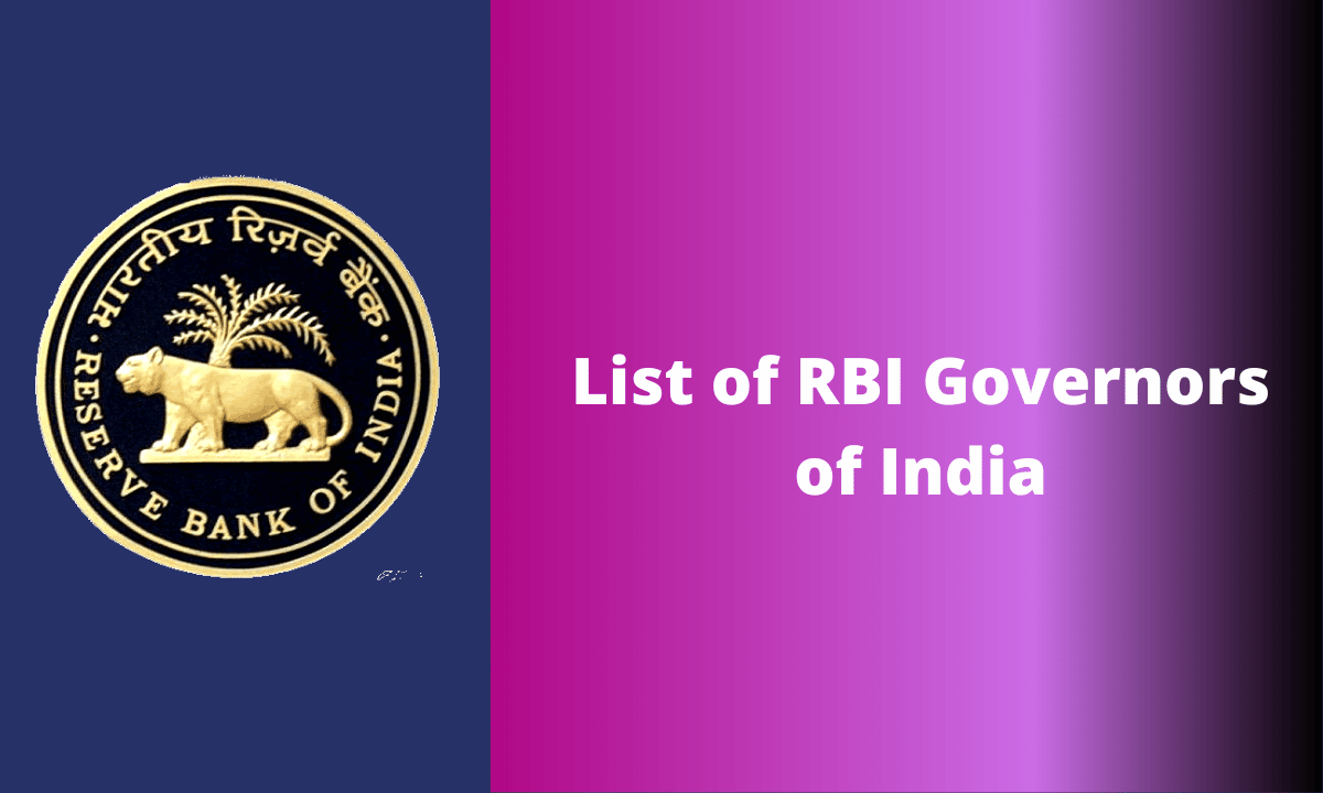 List Of RBI Governors Of India PDF | Download Here