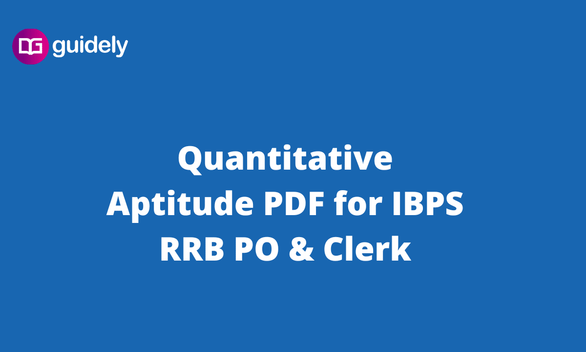 Quantitative Aptitude Pdf For Ibps Rrb Po And Clerk 5445